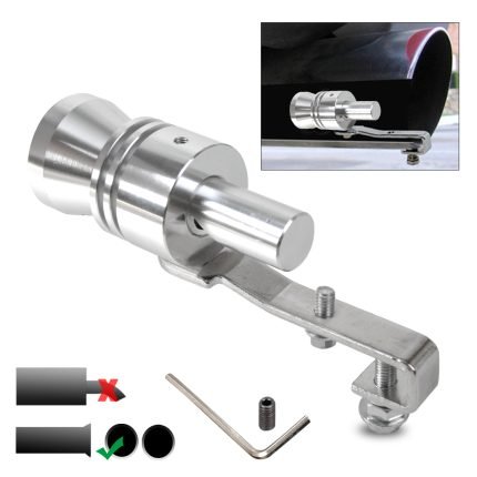 Turbo Sound Whistle Muffler Exhaust Pipe Auto Blow off Valve Simulator S M L
