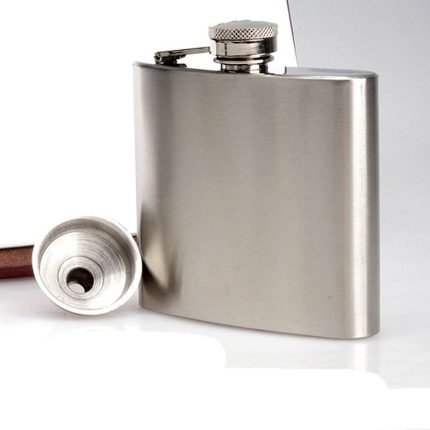 Stainless Steel 225ml Liquor Alcohol Party Drink Hip Flask + Funnel