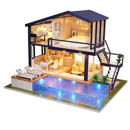 Miniature Dollhouse Furniture Swimming Pool Villa