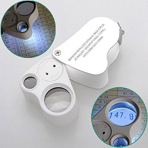 60x Portable Jewelry Magnifier LED Loupe