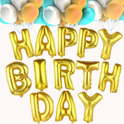 Letter "Happy Birthday" Balloons Decoration
