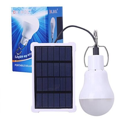 150LM Portable Led Bulb Light Charged Solar Panel Energy Lamp
