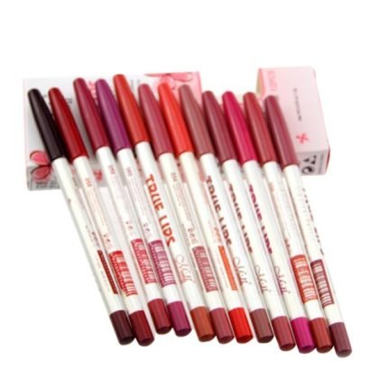 Lot Colors Professional Lipliner Waterproof Lip Liner Pencil Makeup Set