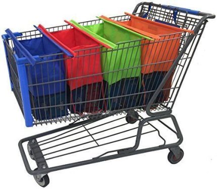 Reusable Shopping Bags Eco Foldable Trolley Tote Grocery Cart Storage