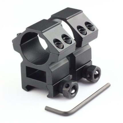 High Profile 25.4mm 1" Scope Rings 20mm Picatinny Weaver Rail Mount