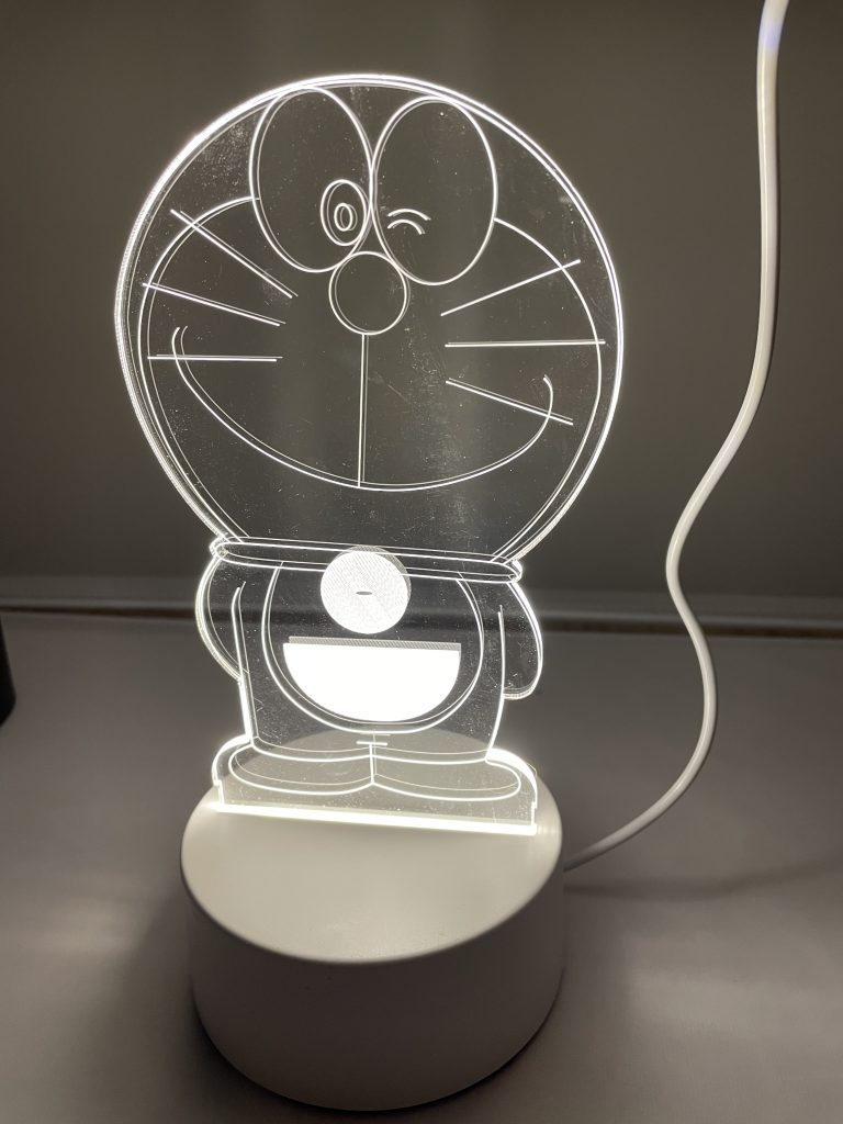 3D Night Lamp Seven Color Ajustable USB Charge With Gift Box